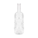 Bottiglie di vetro di whisky con logo in rilievo da 700 ml